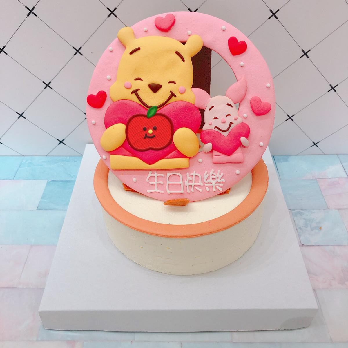 小熊維尼生日蛋糕宅配推薦，台北卡通造型蛋糕訂購分享-發胖板｜PopDaily 波波黛莉