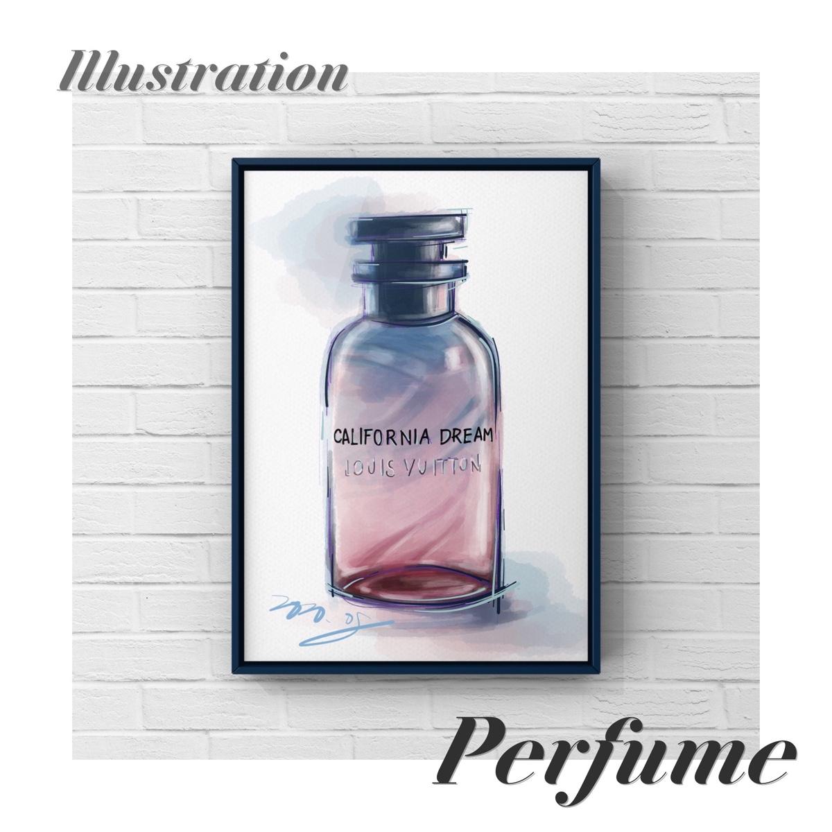 就是愛畫香水瓶：Louis Vuitton的California Dream 香水-妝漂亮版