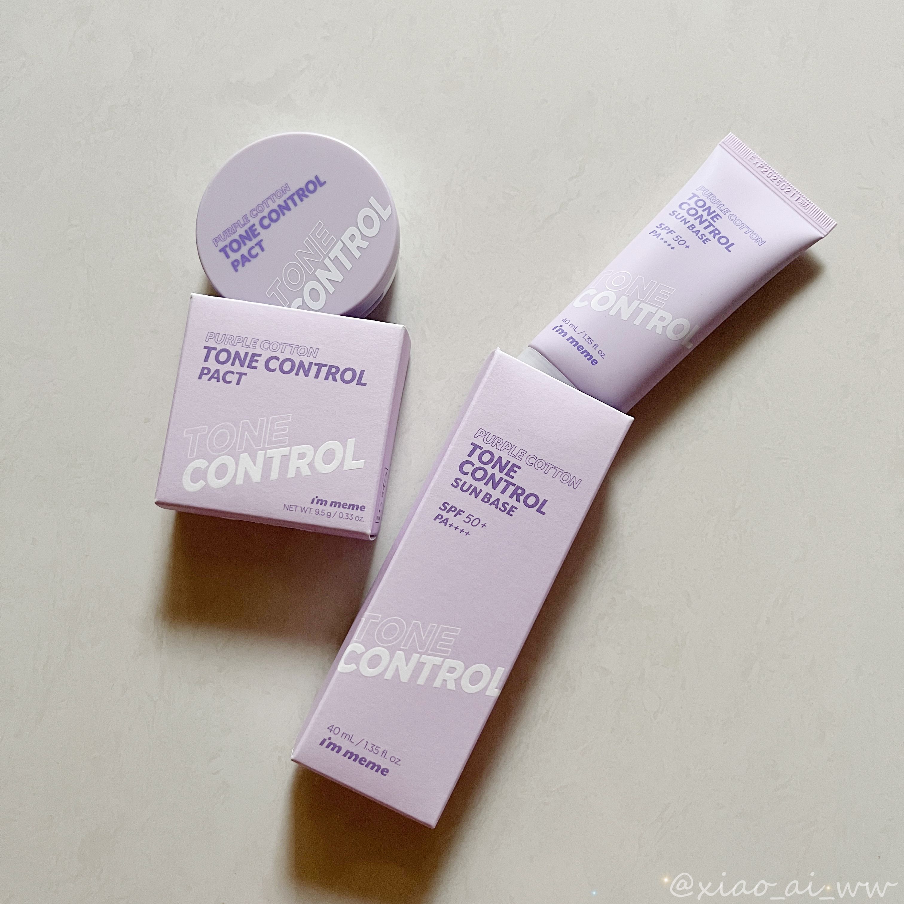 I'M MEME Purple Cotton Tone Control Pact 9.5g｜I'M MEME｜Pact