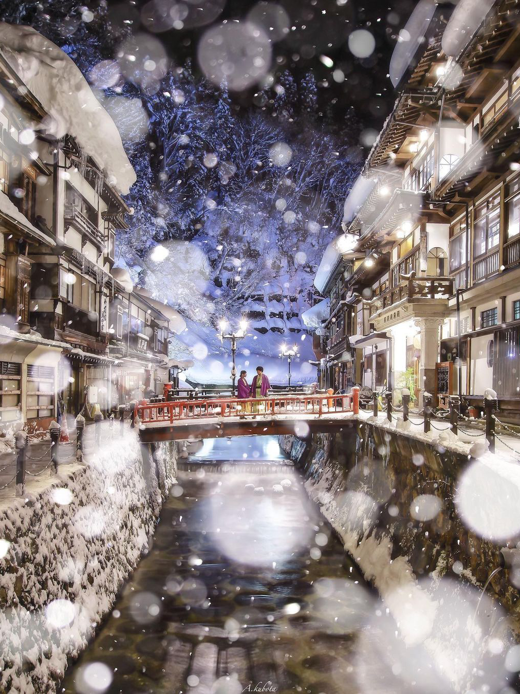 夢境才會有的景色！日本「銀山溫泉」神隱少女湯屋，冬天配雪景真的美到哭！｜Popdaily 波波黛莉