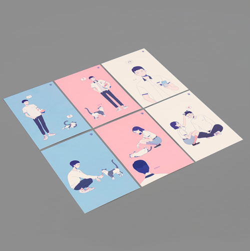 韓國網路劇《A-TEEN》周邊商品明信片