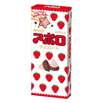 日本巧克力推薦- meiji明治阿波羅草莓巧克力